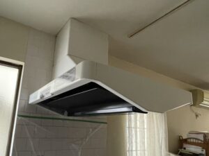 京都キッチン取付け隊　サイドレンジフードの取替　施工前
